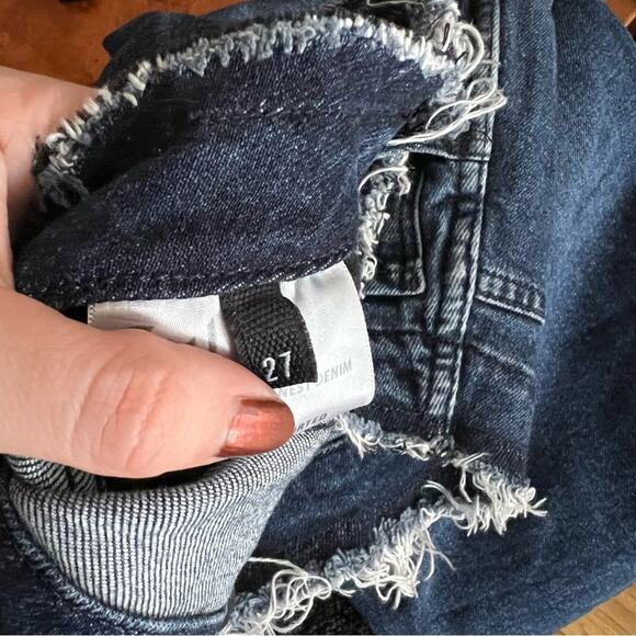 3x1 NYC Frayed Edge Shelter Slim Jeans in Tin Coo - Picture 9 of 10